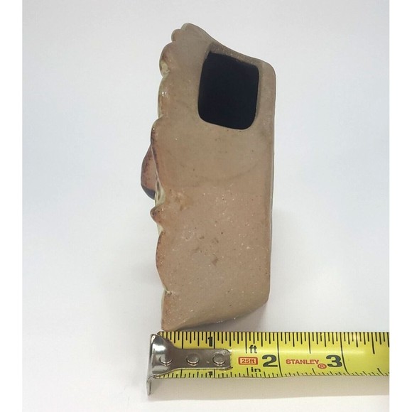 5" Lisa Larson Pottery Lion Afrika Small Vase Figure & Wall Pocket LL mark - Picture 12 of 14